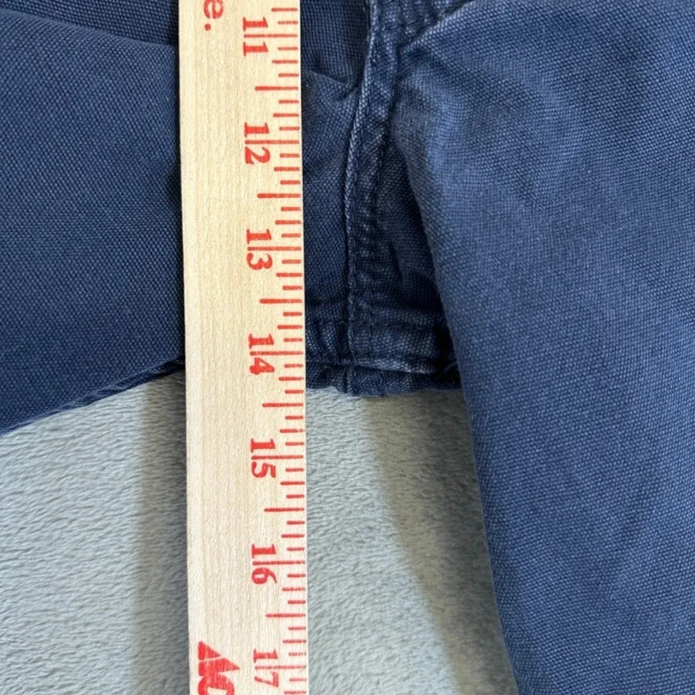 Carhartt Relaxed Fit Canvas Work Pants Navy Blue 30x30 Mens Utility Trousers